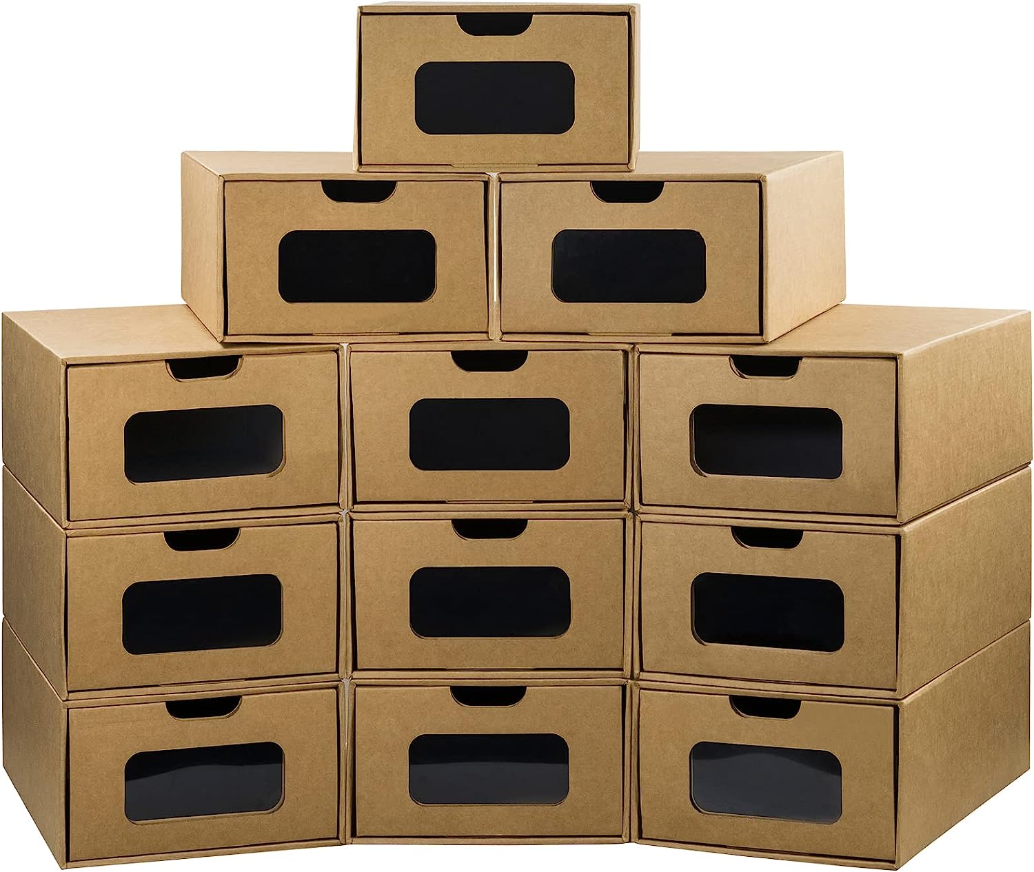Cardboard Shoe Storage Boxes, 12 pack, Medium(Maximum [...]