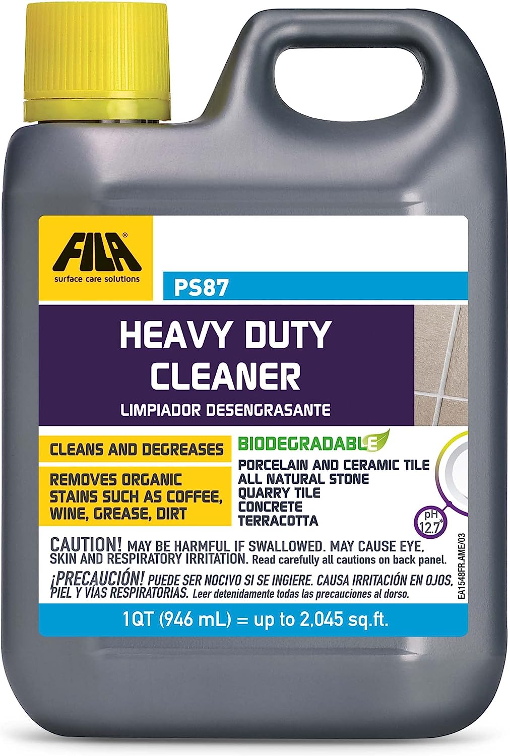 FILA Heavy Duty Cleaner PS87 1 QT, Stain Remover [...]