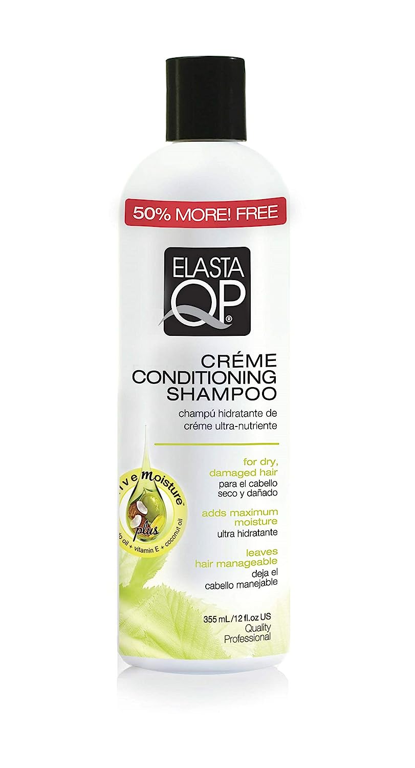 Elasta QP Shampoo for Relaxed Hair, 12 Ounce