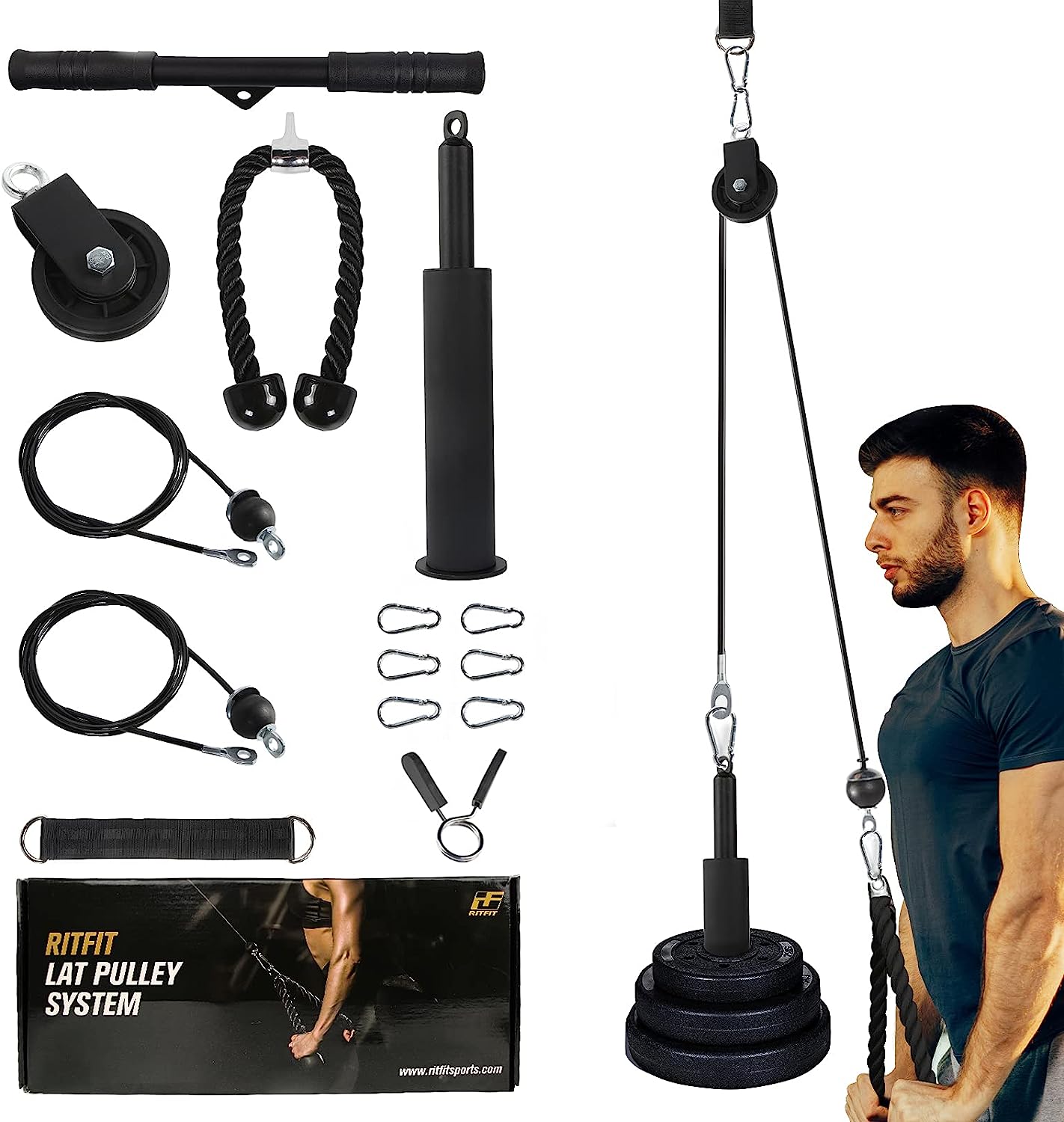 RitFit Power Cage Assessories, LAT Pulley System, [...]