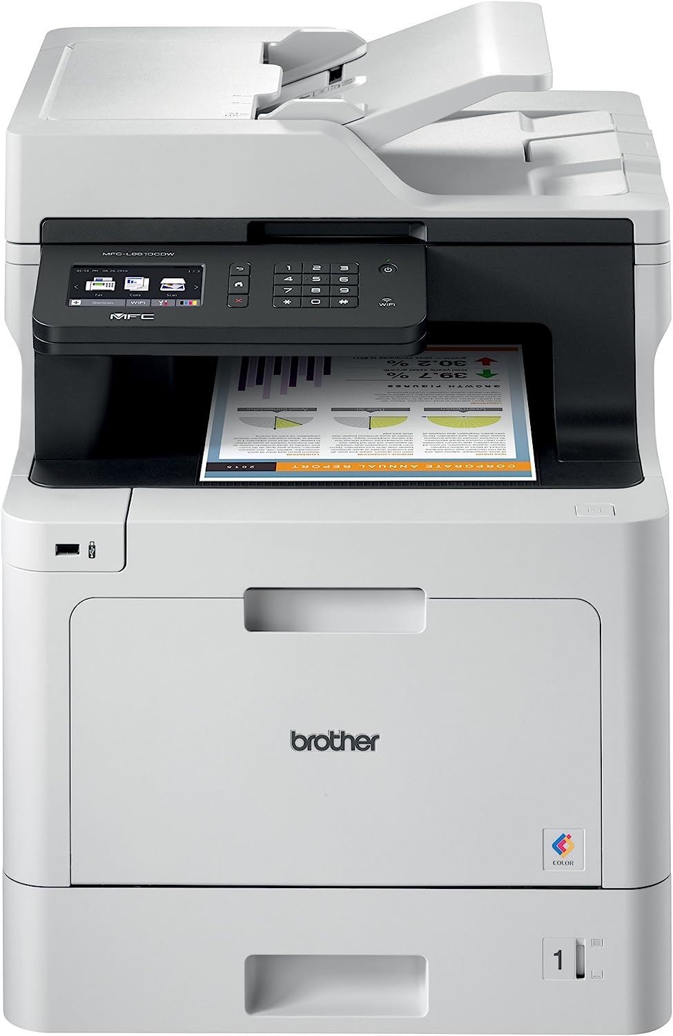 Brother Color Laser Printer, White Multifunction [...]