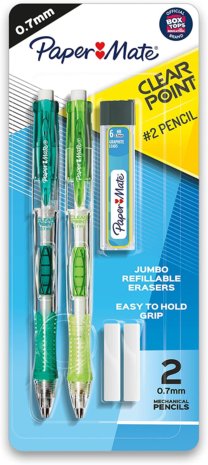 Paper Mate Clearpoint Mechanical Pencils, HB #2 Lead [...]
