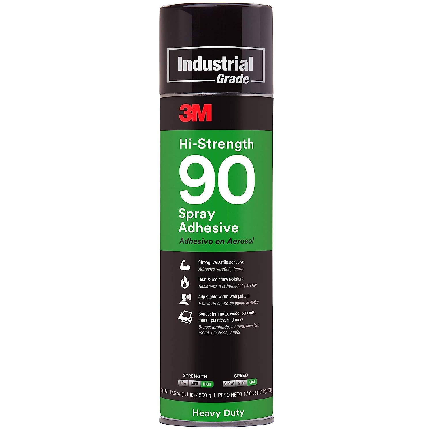 3M Hi-Strength 90 Spray Adhesive, Permanent, Bonds [...]