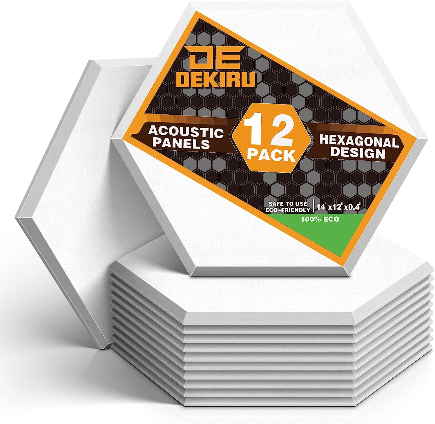 DEKIRU 12 Pack Acoustic Panels Sound Proof Padding, 14 [...]