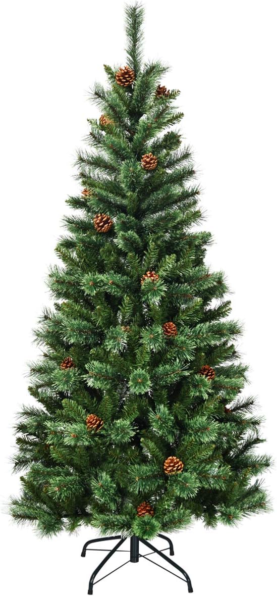 Goplus 6ft Unlit Artificial Christmas Tree, Premium [...]