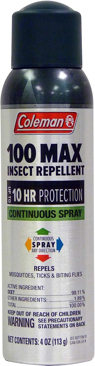 Coleman Insect Repellent Spray - 100% MAX DEET Insect [...]