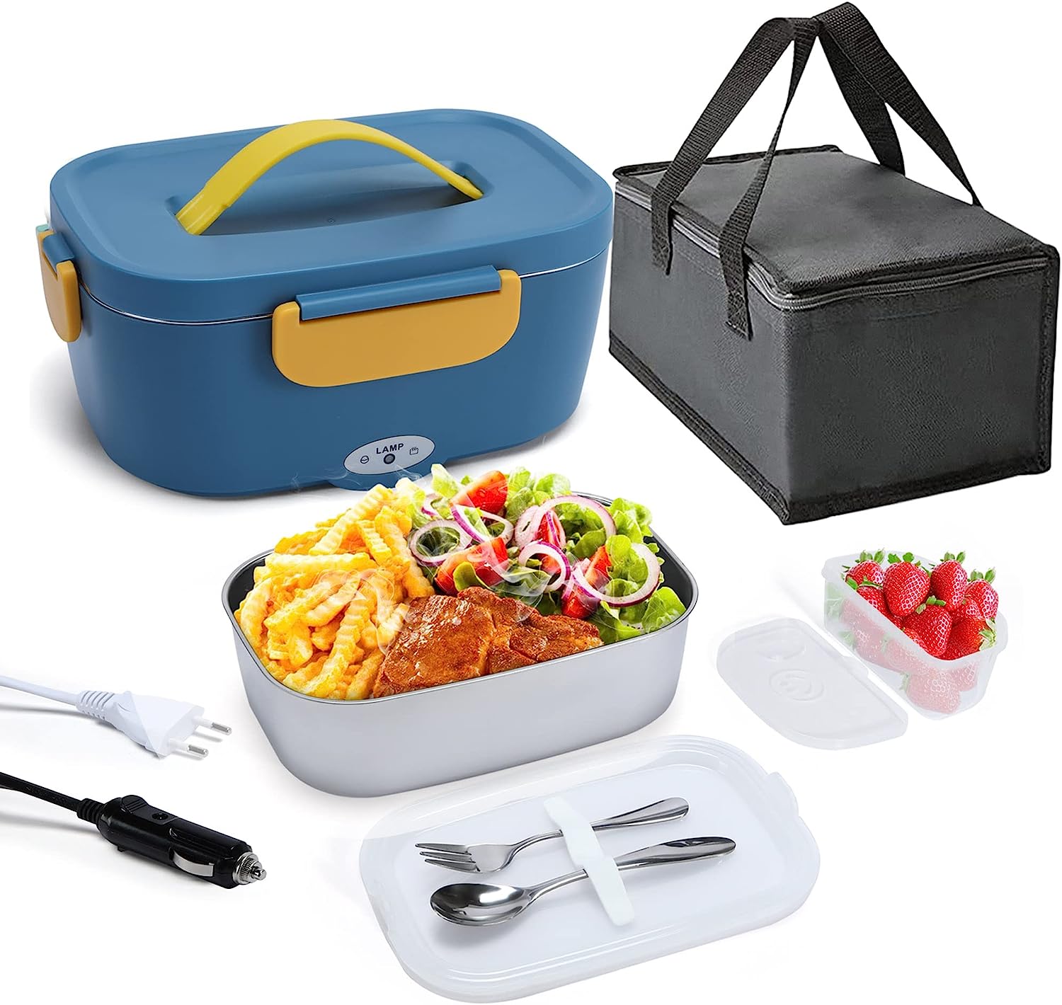 HOLDRUBY Heated Lunch Boxes for Adults, 75W Electric [...]
