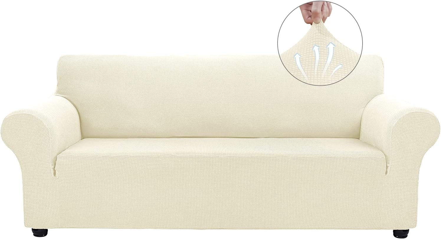 Asnomy Couch Covers for 3 Cushion Couch Stretch Sofa [...]