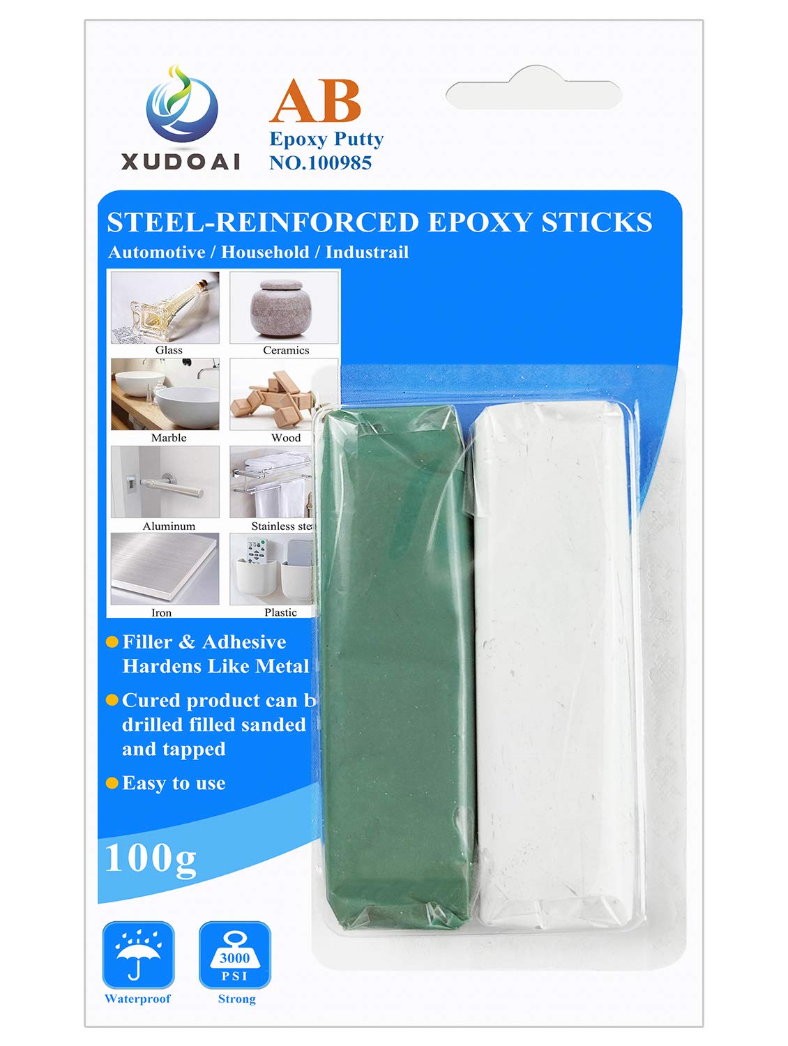 Epoxy Putty Stick, XUDOAI 100g Hard and Fast Repair [...]