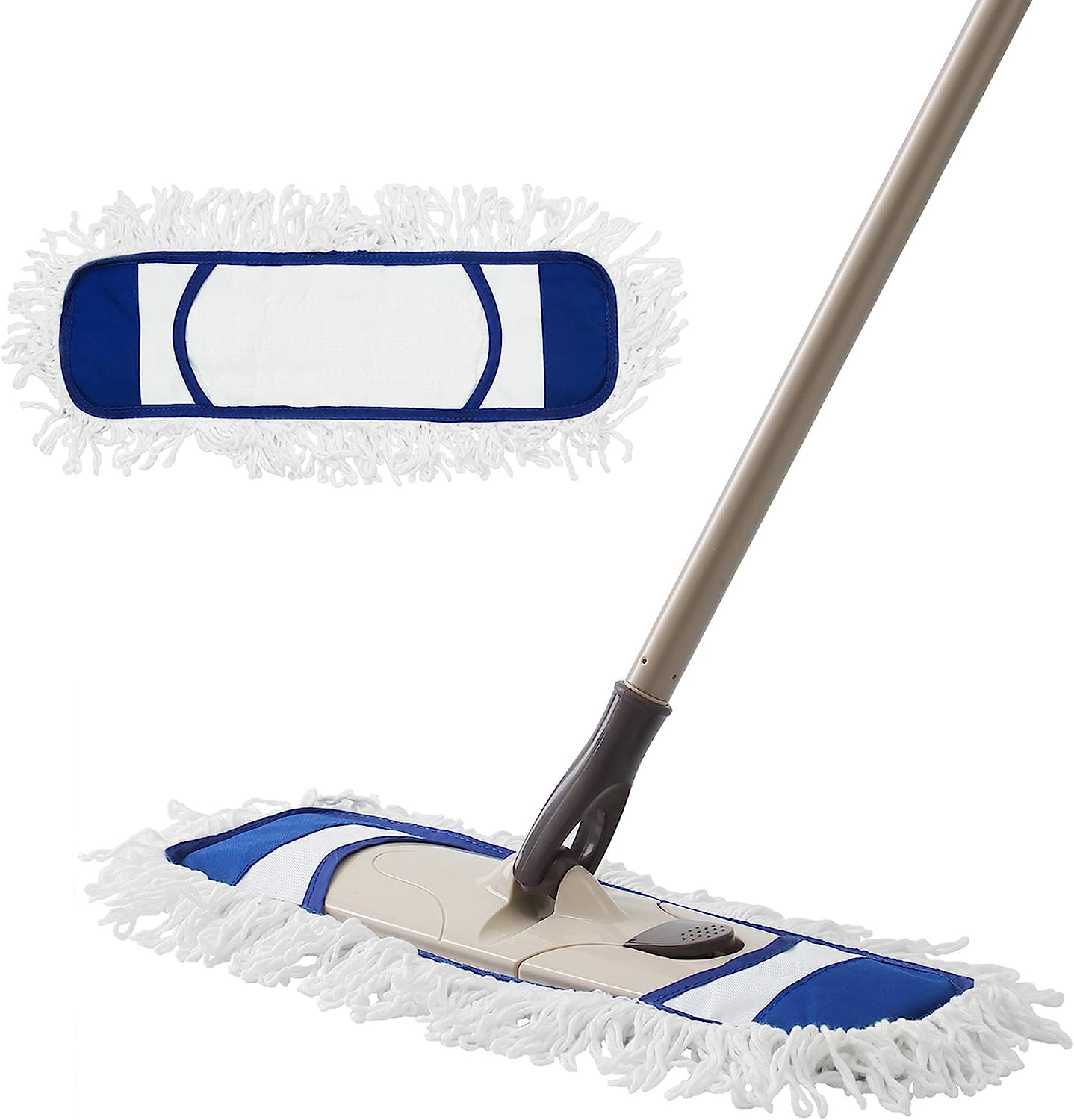 Eyliden Dust Mop with 2 Reusable Washable Pads - One [...]