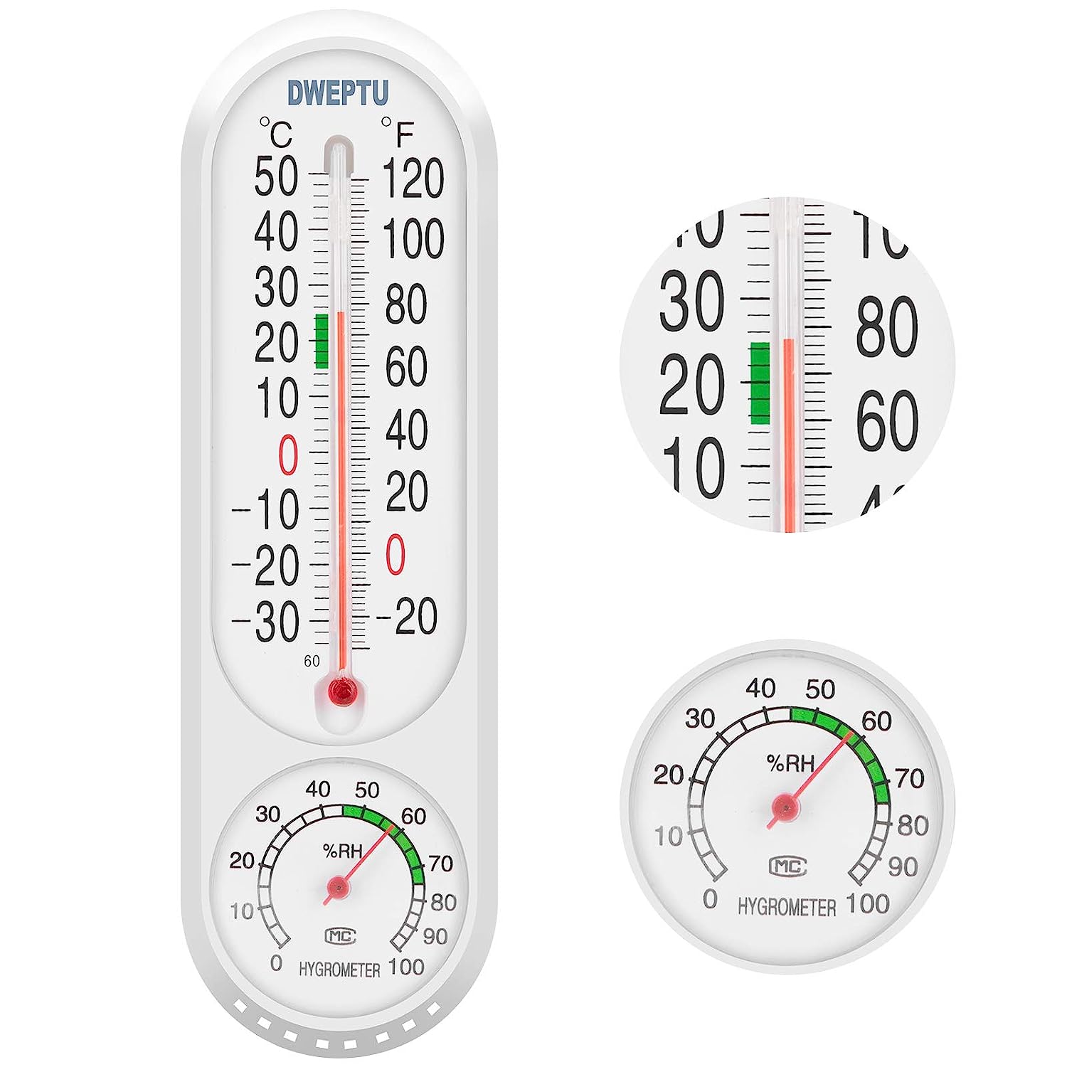 Outdoor/Indoor Thermometer Hygrometer Humidity Meter [...]