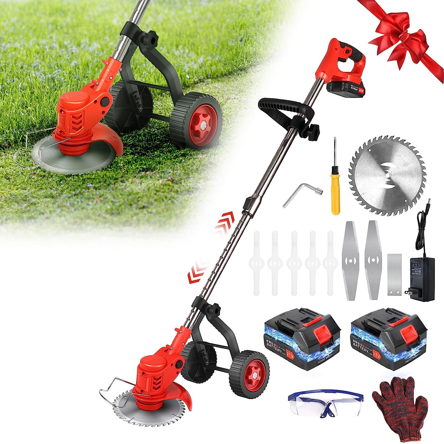 Electric Weed Eater Cordless Weed Wacker Battery [...]