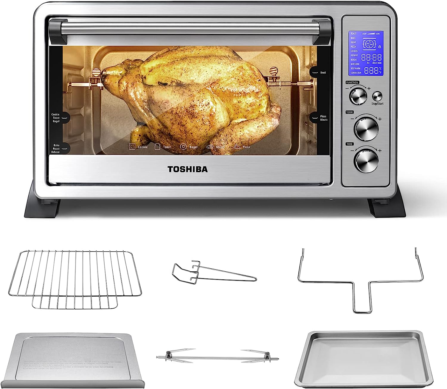 TOSHIBA AC25CEW-SS Large 6-Slice Convection Toaster [...]