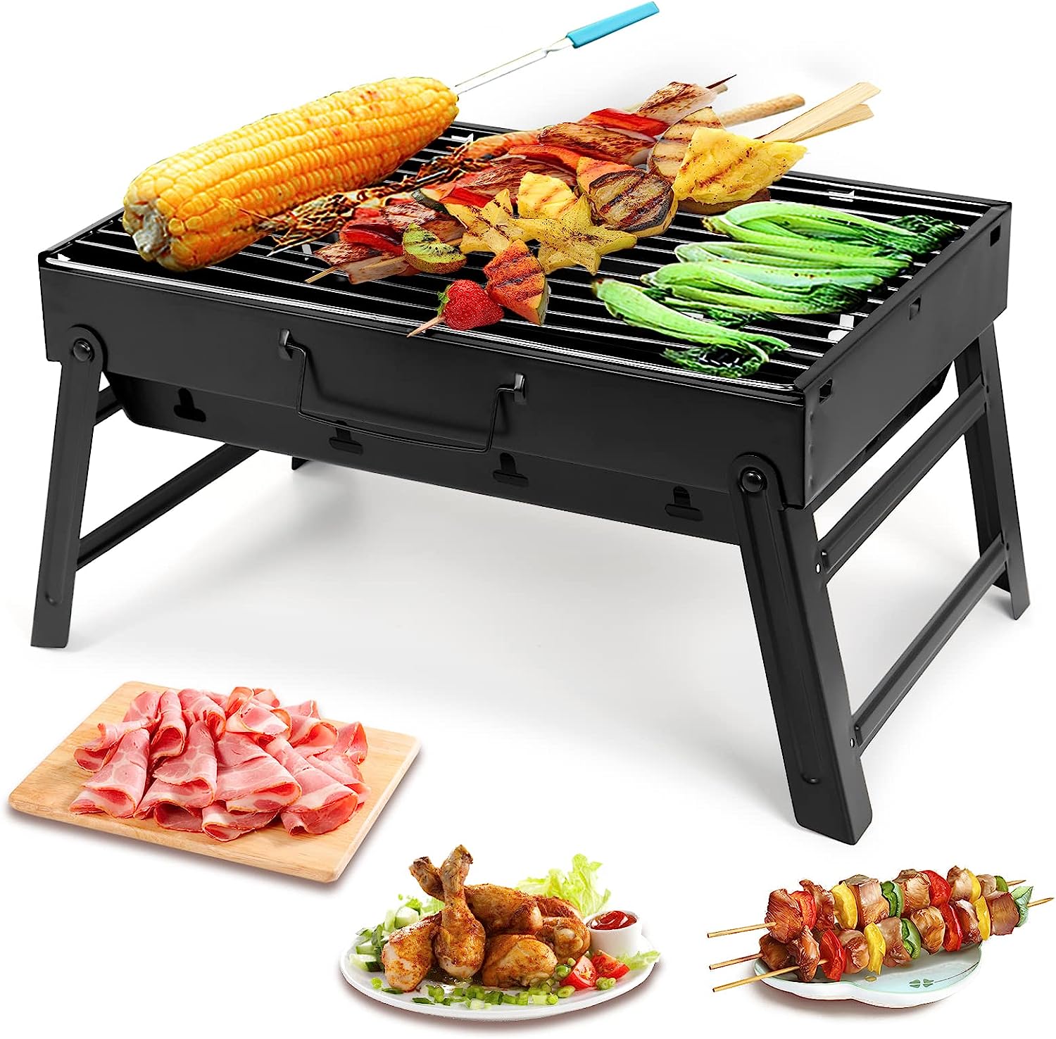 Barbecue Grill, Charcoal Grill Folding Portable [...]