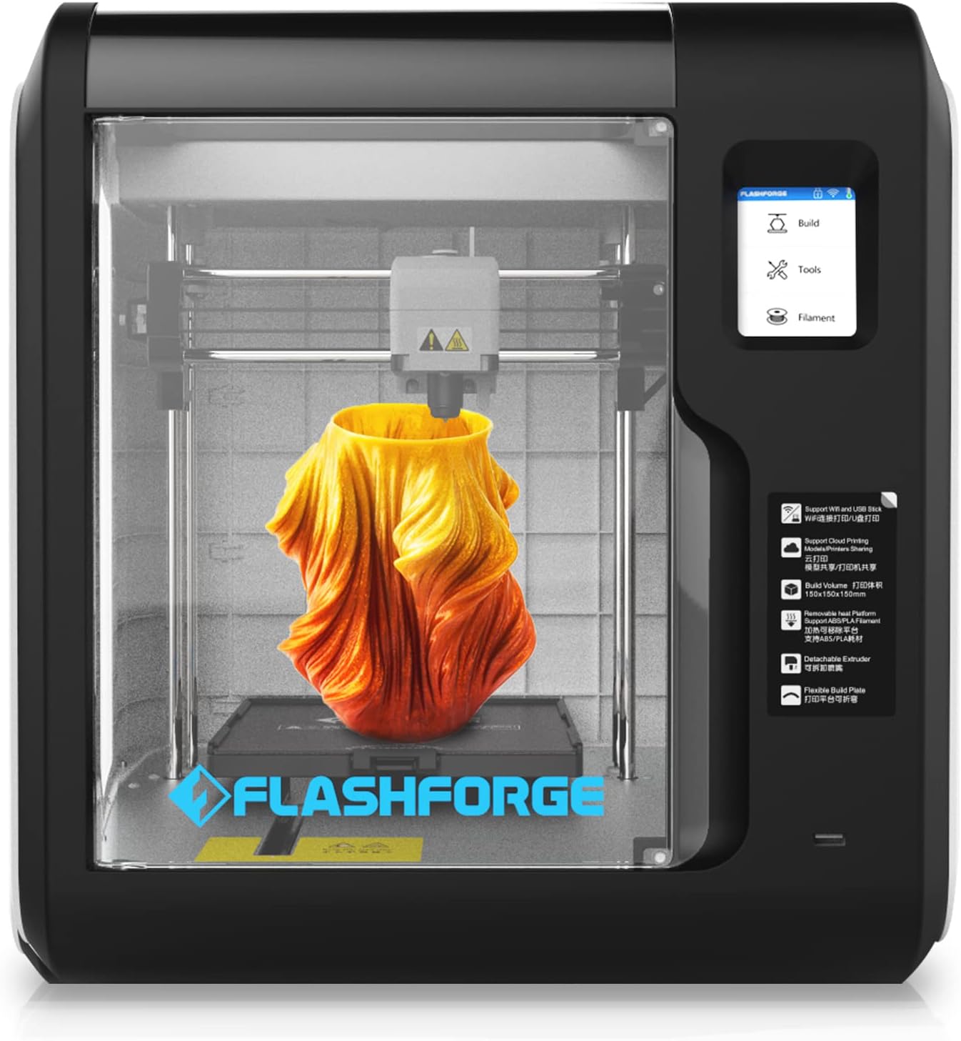 FLASHFORGE Adventurer 3 3D Printer Leveling-Free with [...]