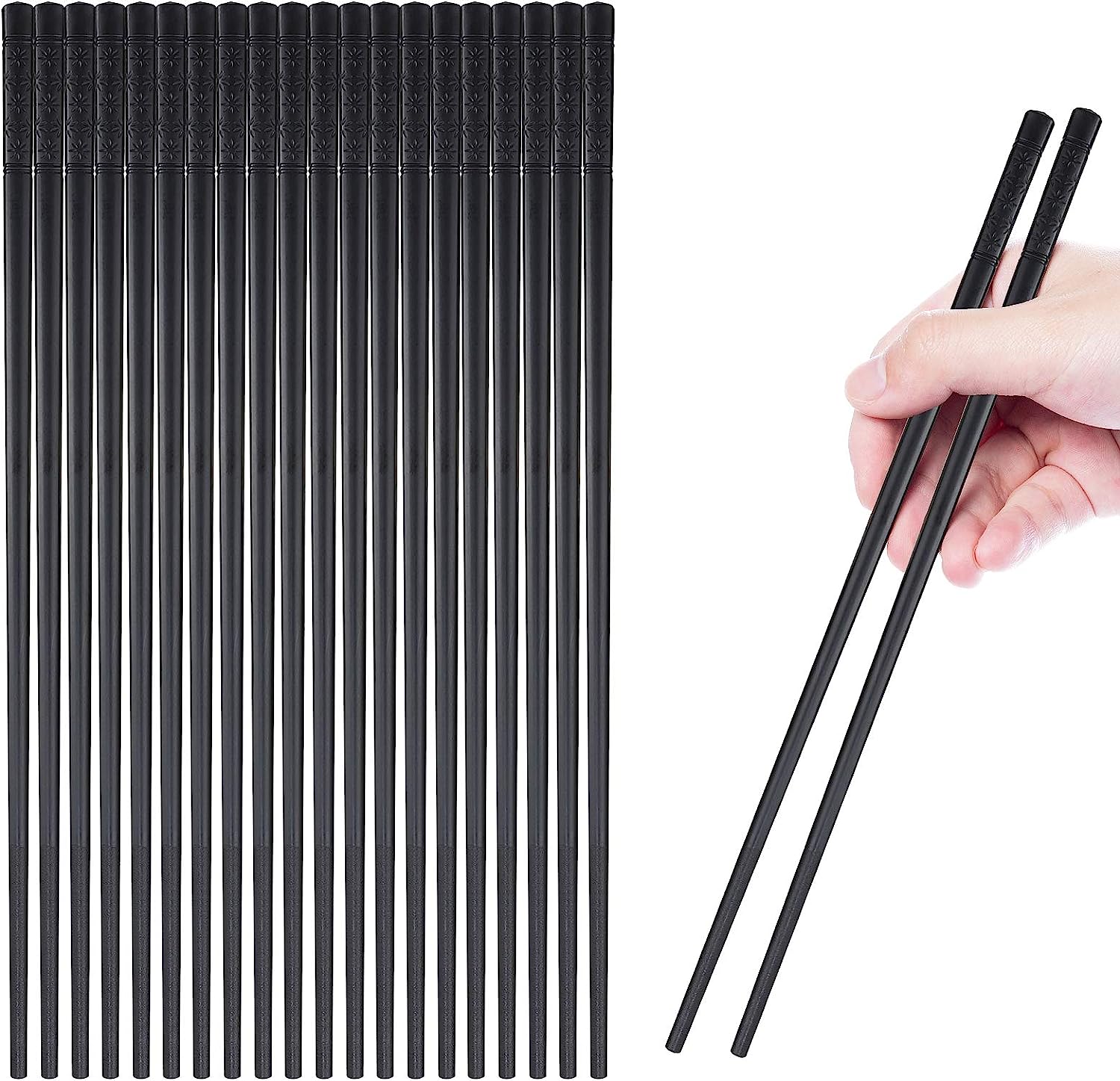 GADIEDIE Chopsticks10 Pairs Reusable Fiberglass [...]