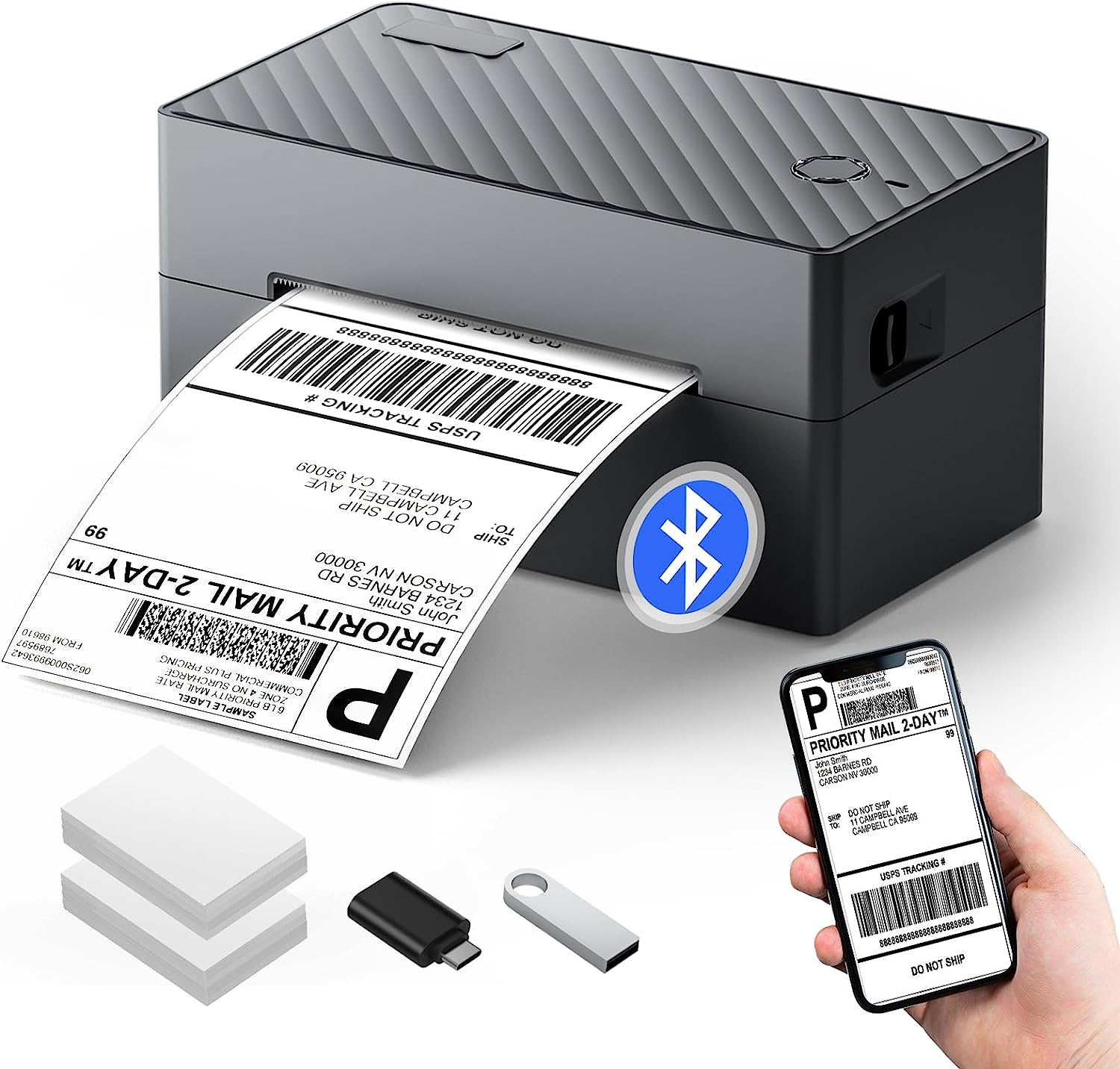 PEDOOLO Label Printer, Bluetooth Shipping Label [...]