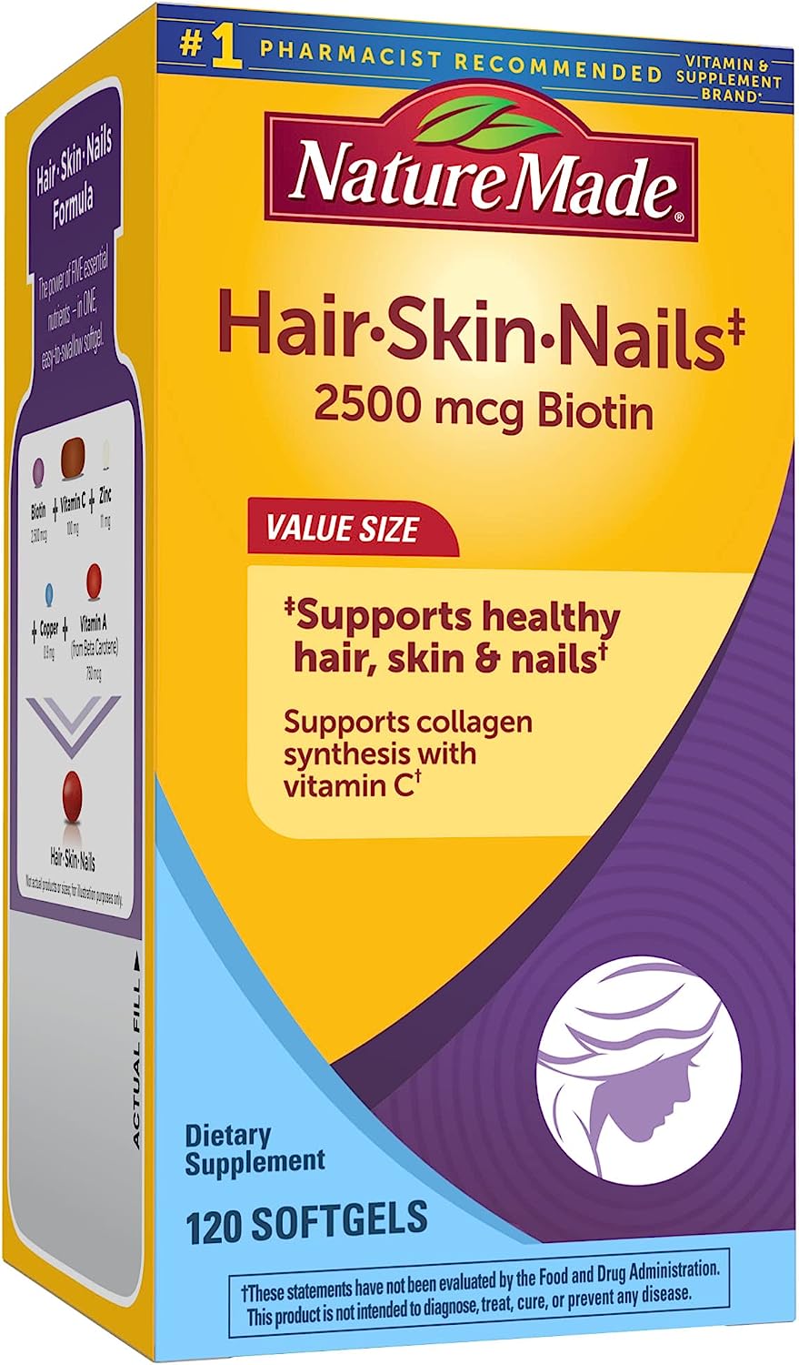 Nature Made Hair Skin and Nails with Biotin 2500 mcg, [...]