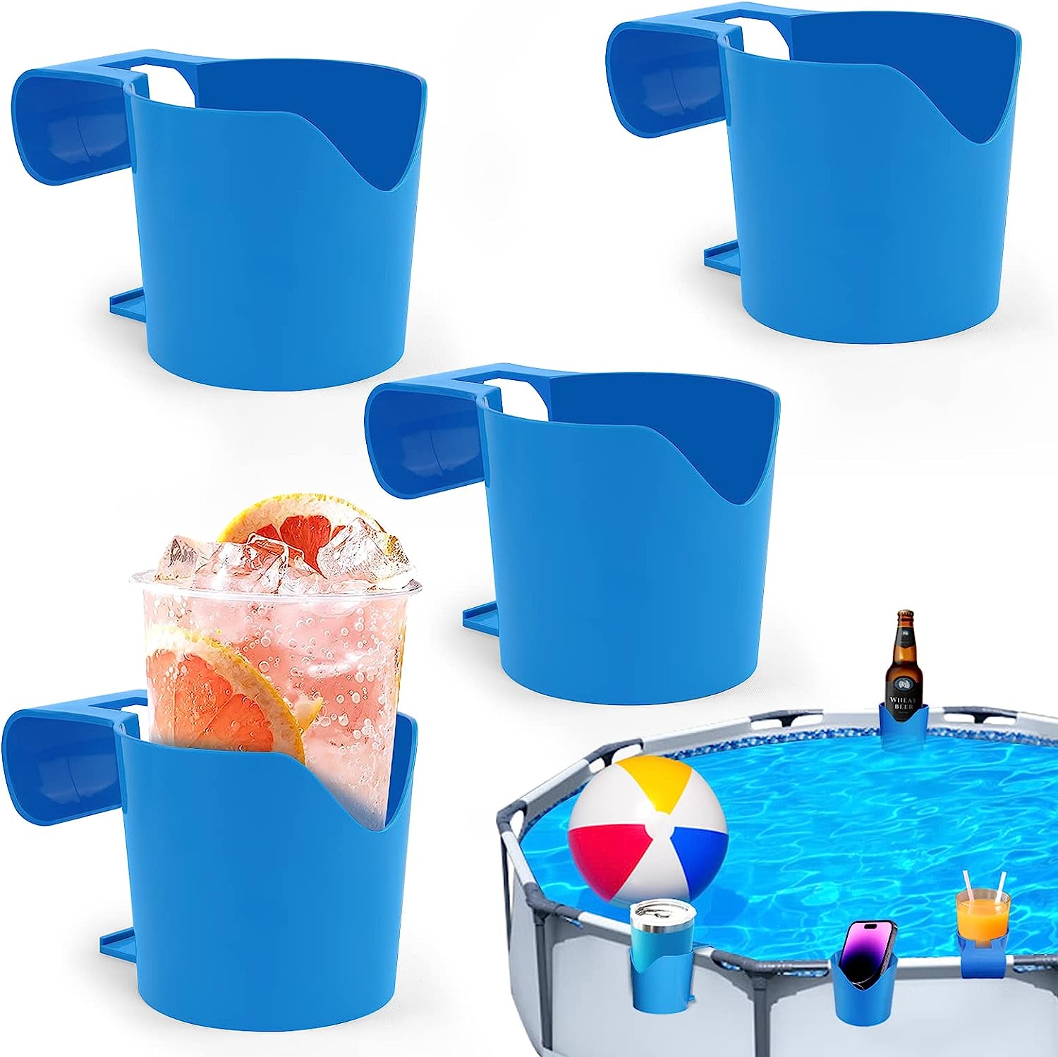 4 Pack Poolside Cup Holder for Above Ground Swimming [...]