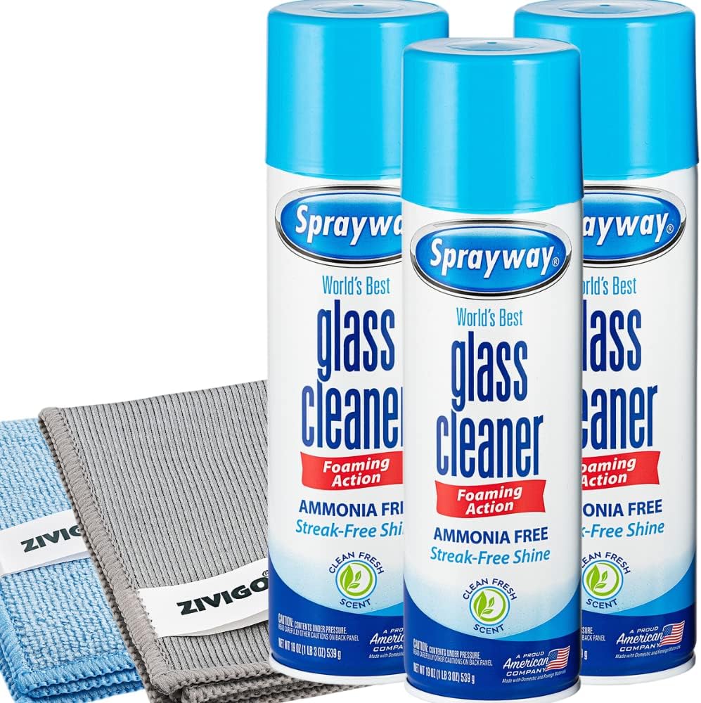 Sprayway Glass Cleaner, Foam Action, 19 Fl Oz, 3 Pack, [...]