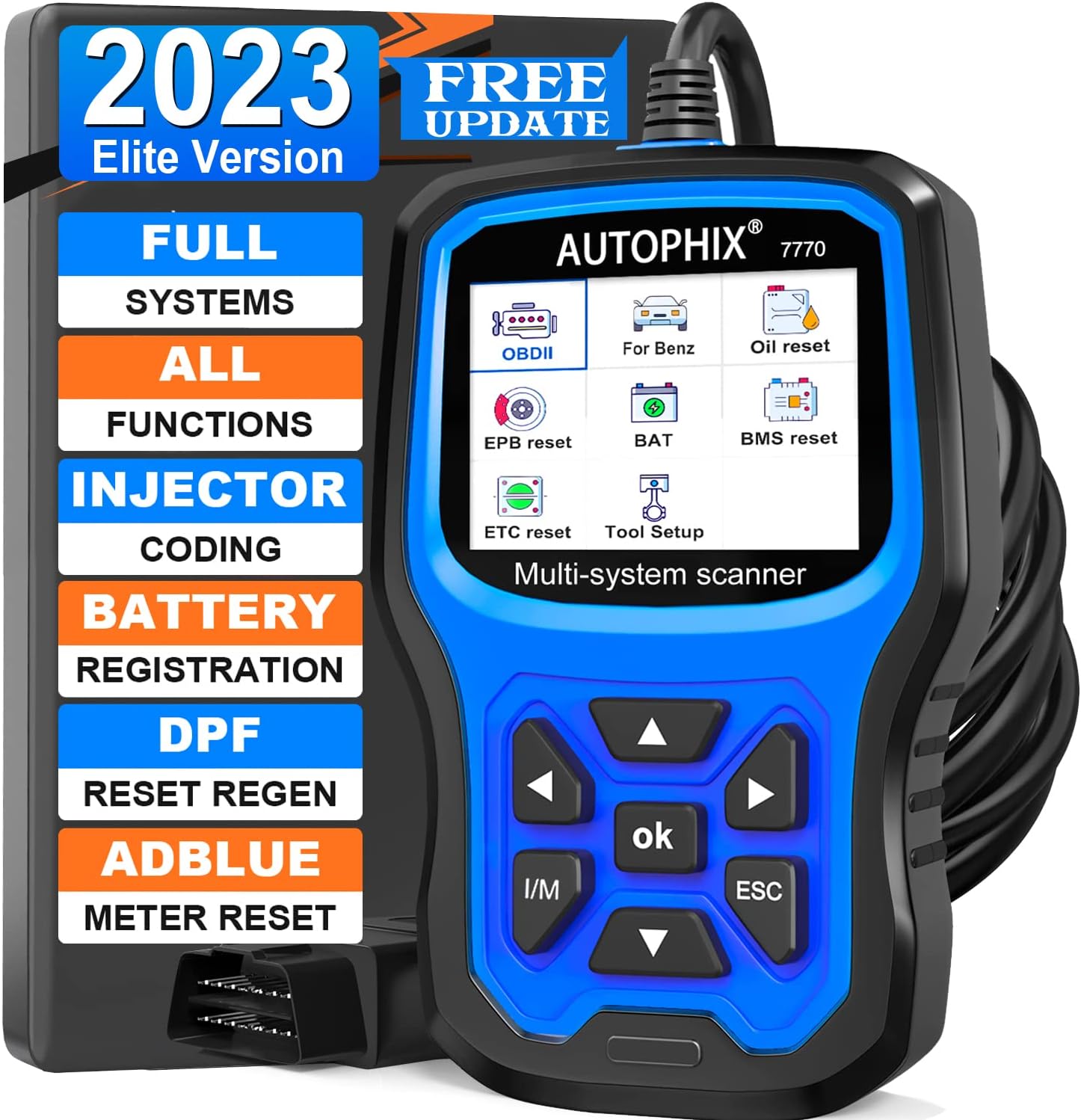 2023 Upgraded AUTOPHIX 7770 Full System OBD2 Scanner [...]