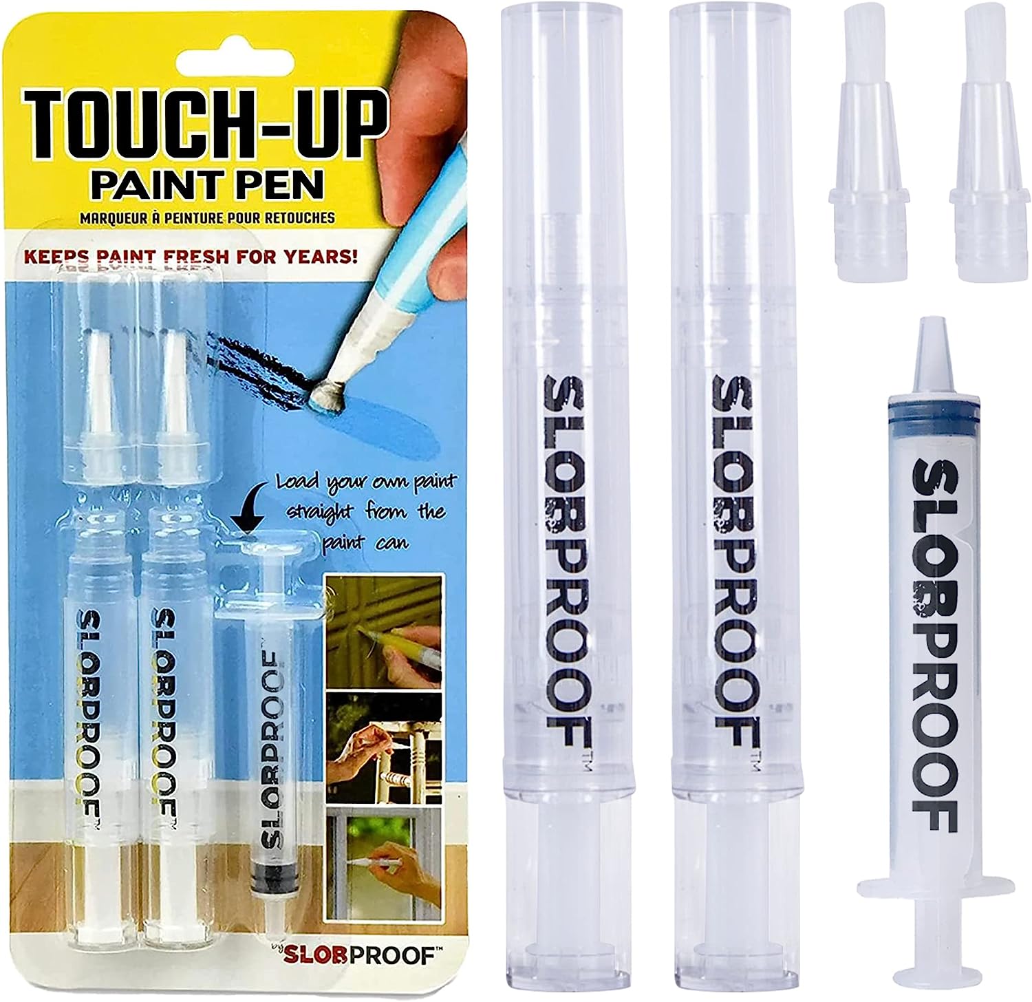 Slobproof Fillable Paint Pen - 2 Count, 1 Pack - Brush [...]