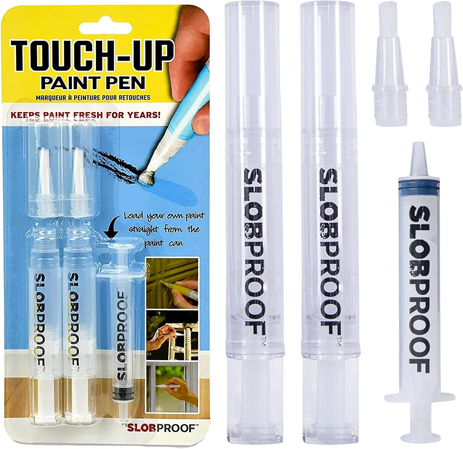 Slobproof Fillable Paint Pen - 2 Count, 1 Pack - Brush [...]