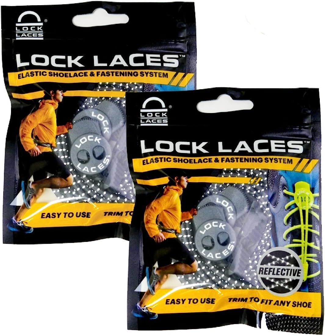 Lock Laces Reflective (2-Pack) Elastic No Tie [...]