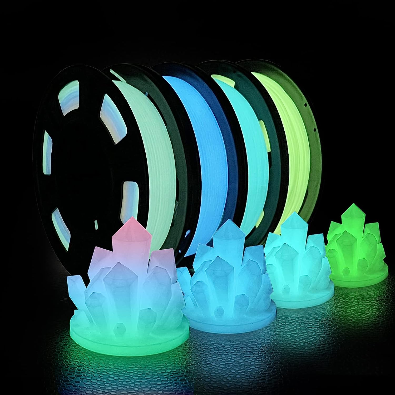 3D Printer Filament Bundle, Glow in The Dark Filament [...]