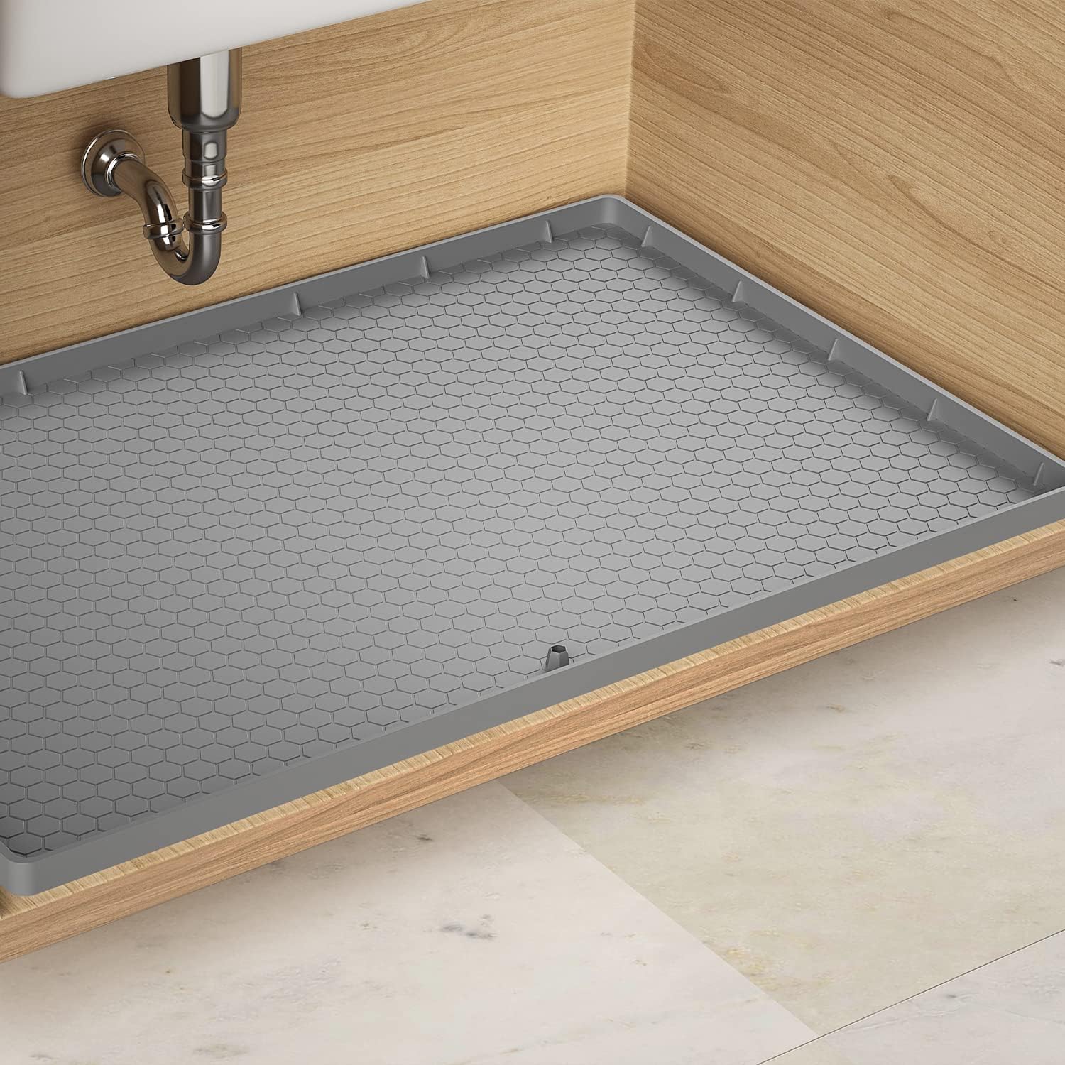 Under Sink Mat - Waterproof Kitchen Cabinet Tray - 34