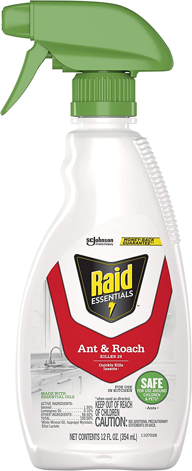 Raid Essentials Ant & Roach Killer Spray Bottle, Child [...]