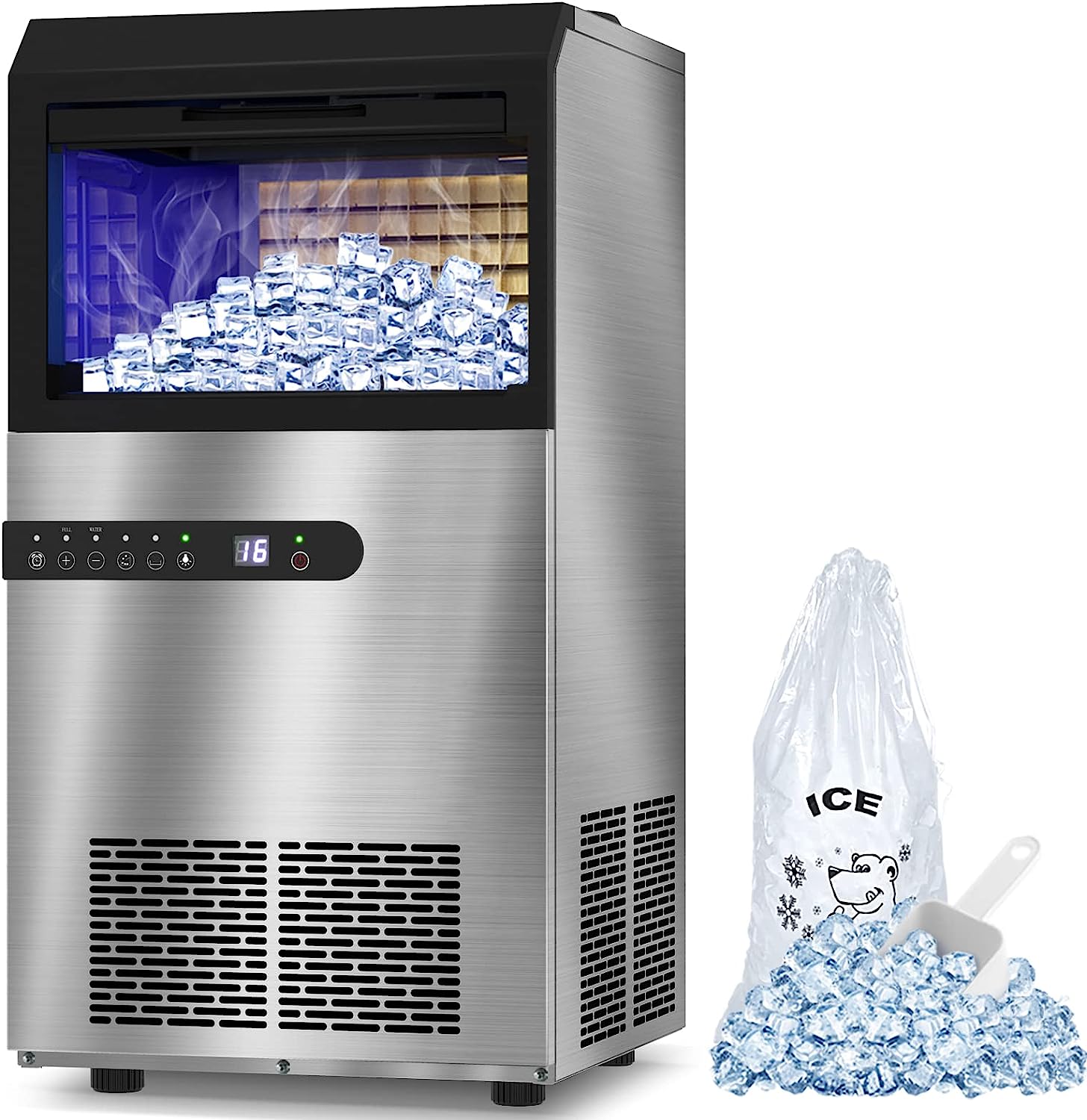 LifePlus Commercial Ice Maker Machine 100Lbs/24H, [...]