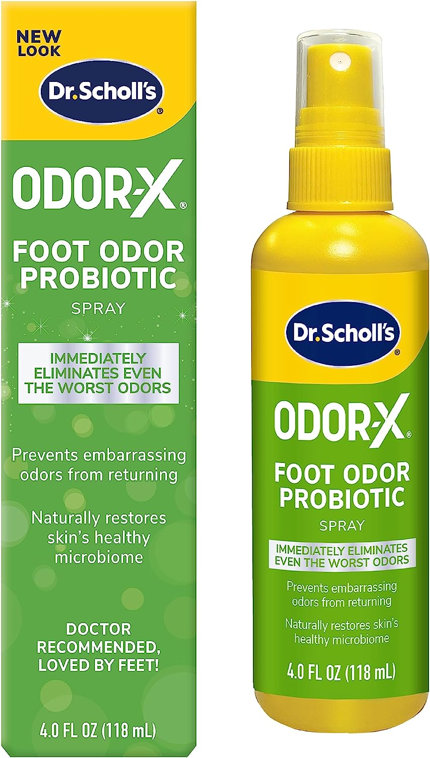 Dr. Scholl's ODOR-X FOOT ODOR PROBIOTIC SPRAY, 4 oz // [...]