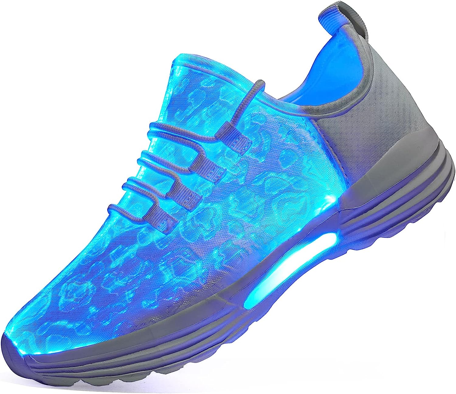 DIYJTS LED Light Up Shoes for Men Women, Light Fiber [...]