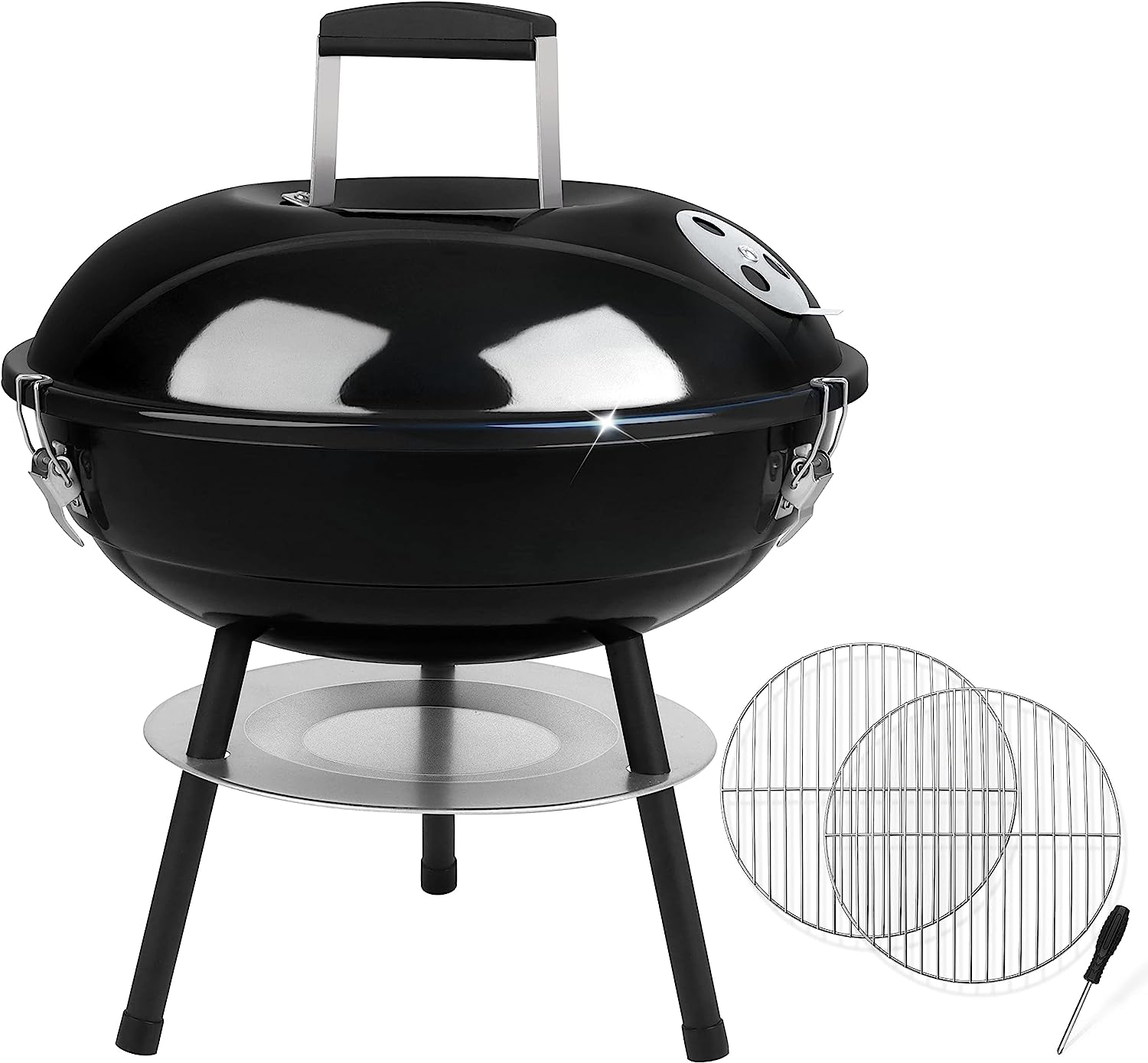 Joyfair Charcoal Grill with 2 Grilling Racks, 14in [...]