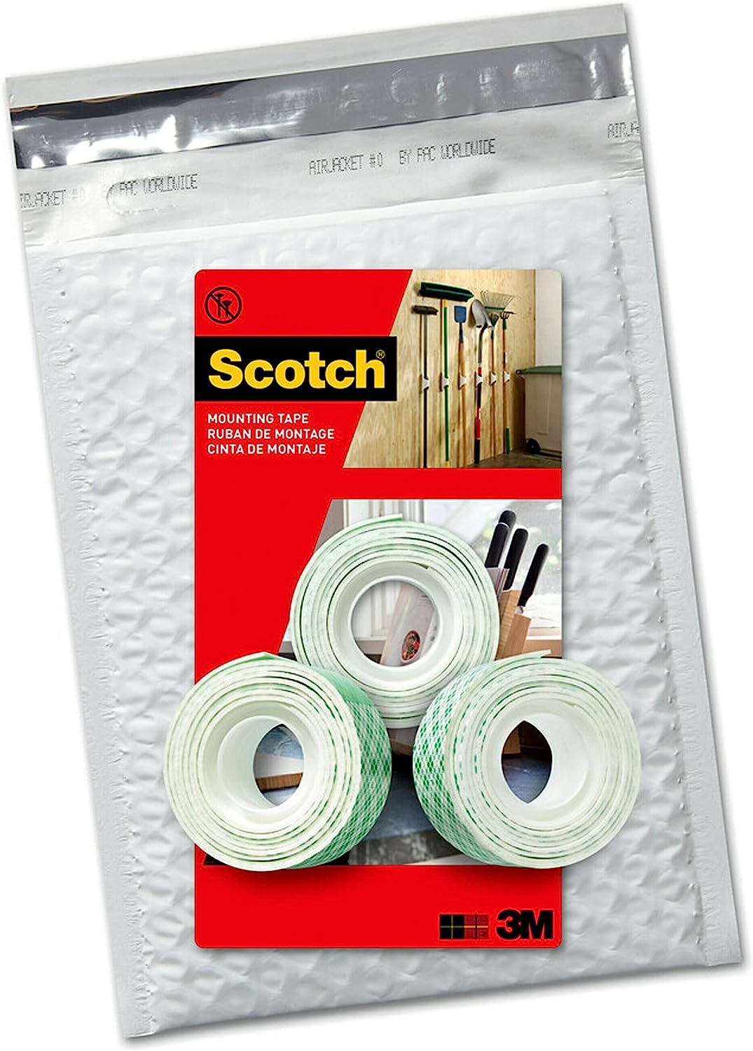 Scotch Indoor Mounting Tape 1-in X 50-in, White, Holds [...]