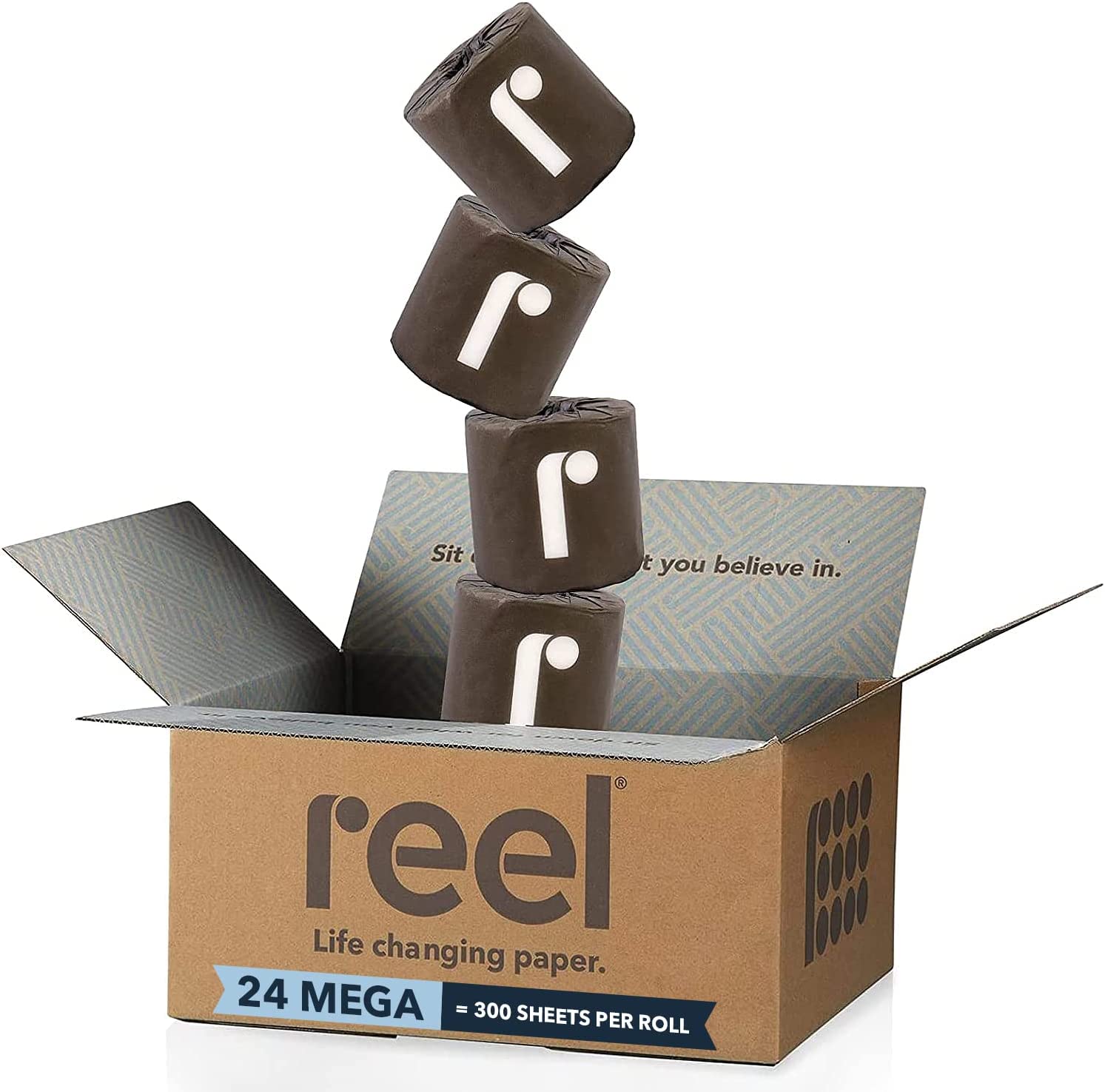 Reel Premium Bamboo Toilet Paper - 24 Rolls of Toilet [...]