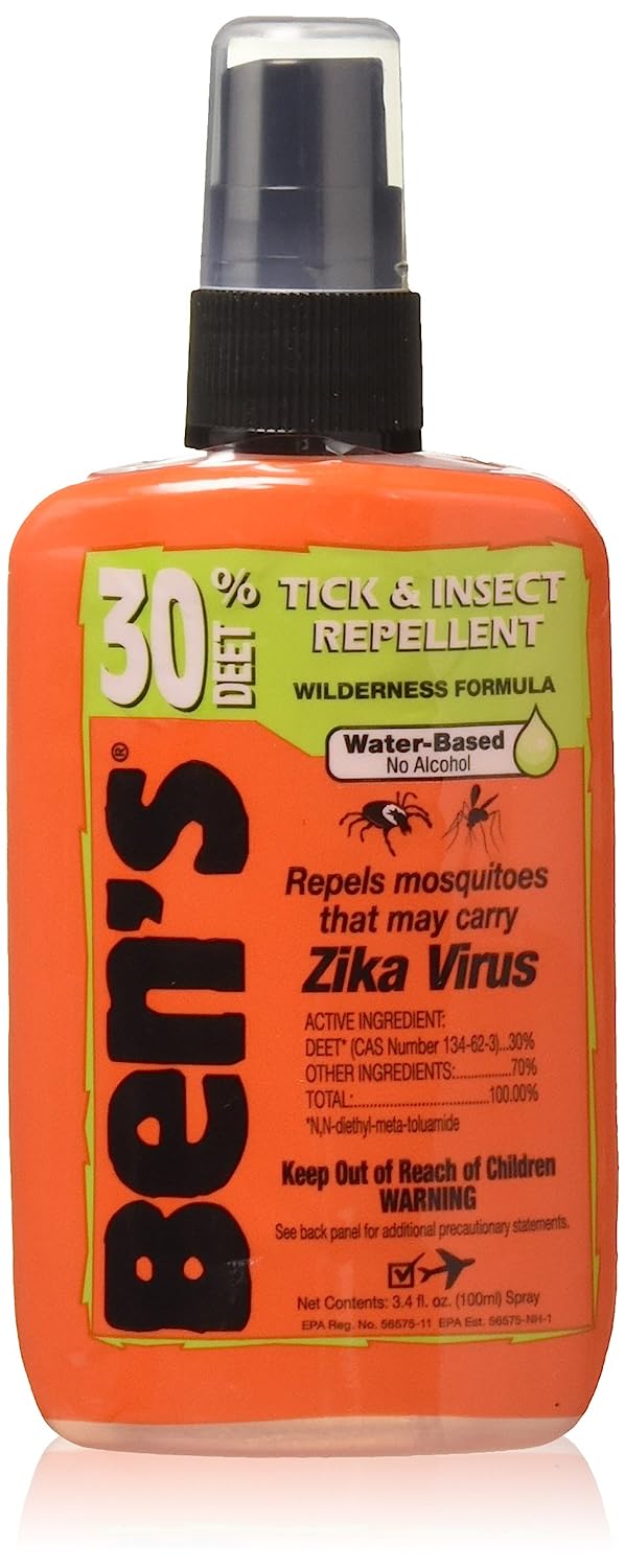 Ben's 30% Deet Insect Repellent Spray, 3.4 Fl Oz (Pack of 3)