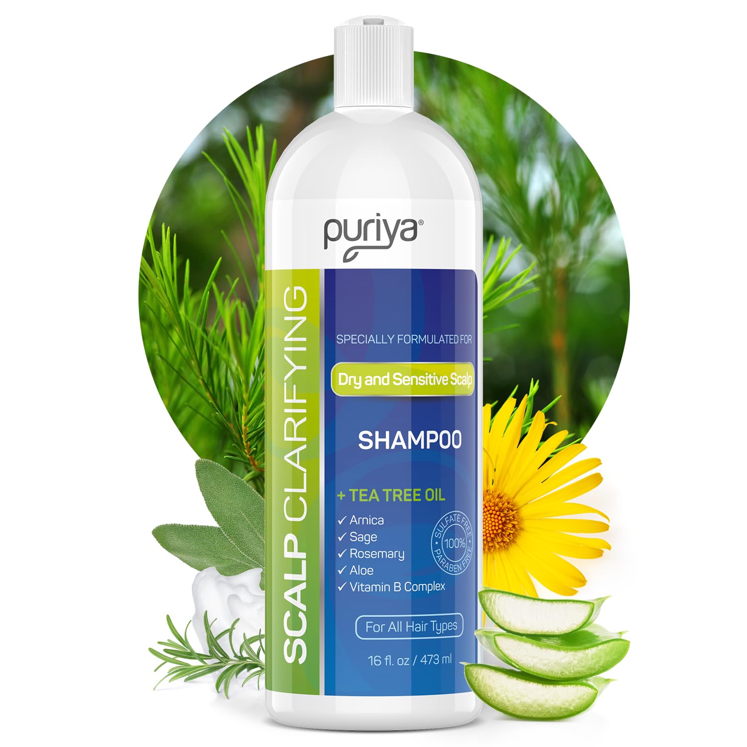 Puriya Tea Tree Clarifying Shampoo. Plant Rich Dry [...]