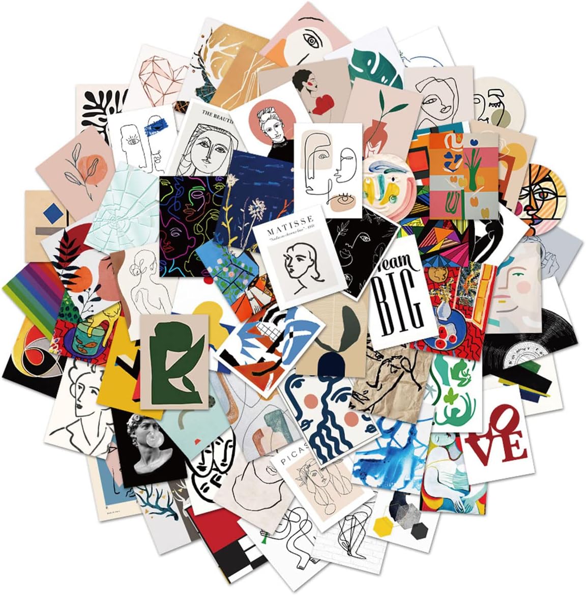 Artist Famous Painting Stickers, 65 Pack/Vinyl [...]