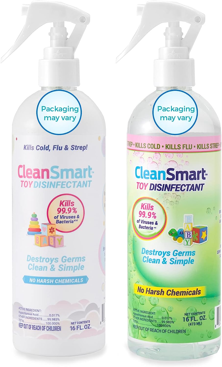 CleanSmart Toy Disinfectant Spray Kills 99.9% of [...]