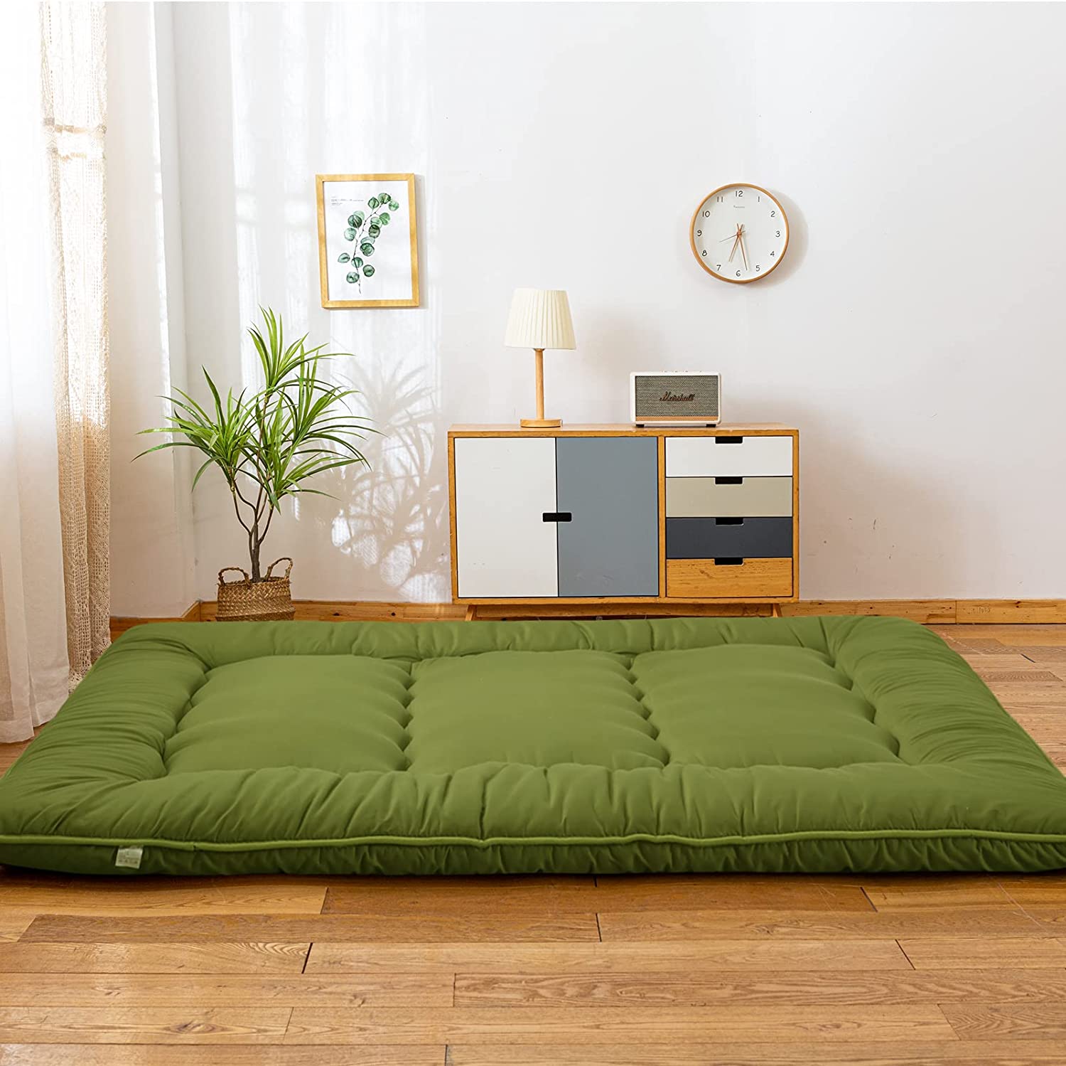 YOSHOOT Green Japanese Shiki Futon Mattress Floor [...]