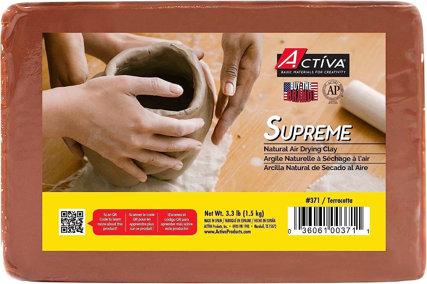 ACTIVA Supreme Artist's Air-Dry Modelling, 3.3 pounds, [...]