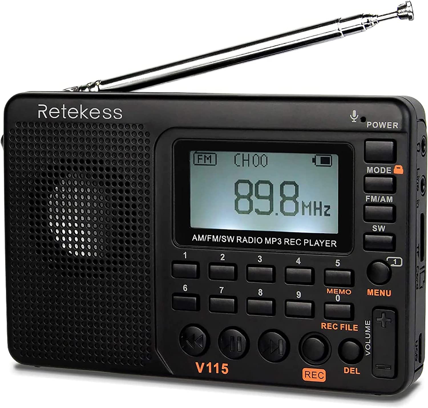 Retekess V115 Digital Radio AM FM, Portable Shortwave [...]
