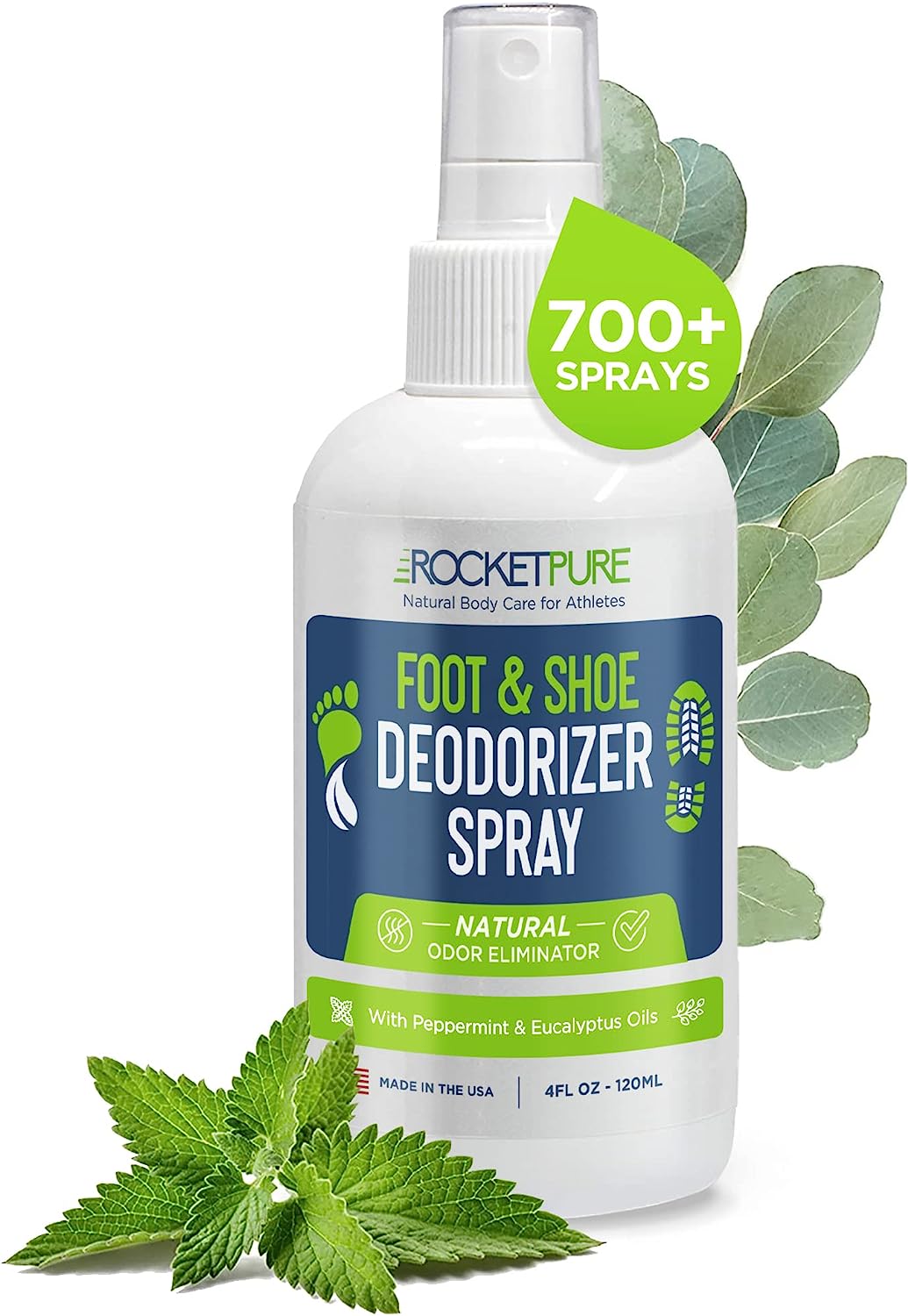 Rocket Pure Natural Shoe Deodorizer Spray - Foot Spray [...]
