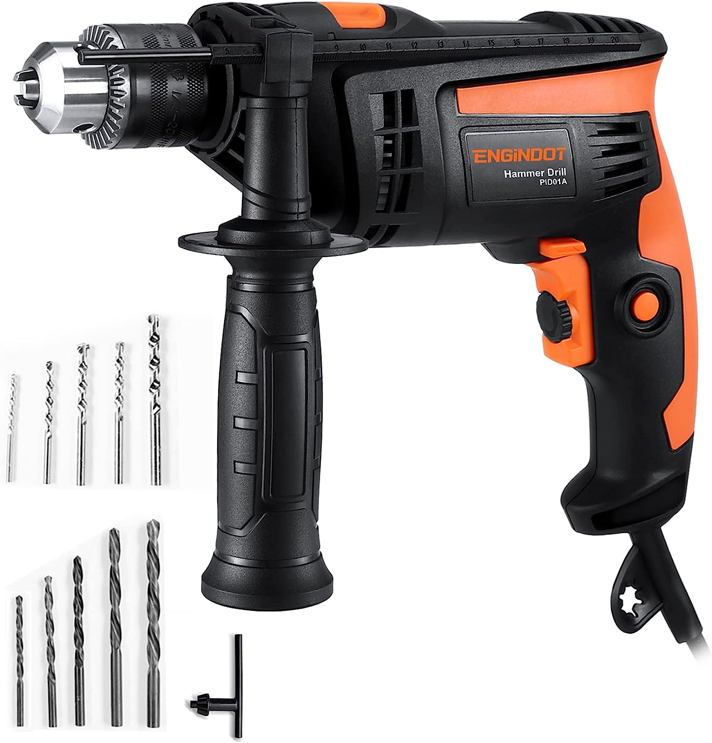 ENGiNDOT Hammer Drill, 1/2-Inch 6-AMP Corded Electric [...]