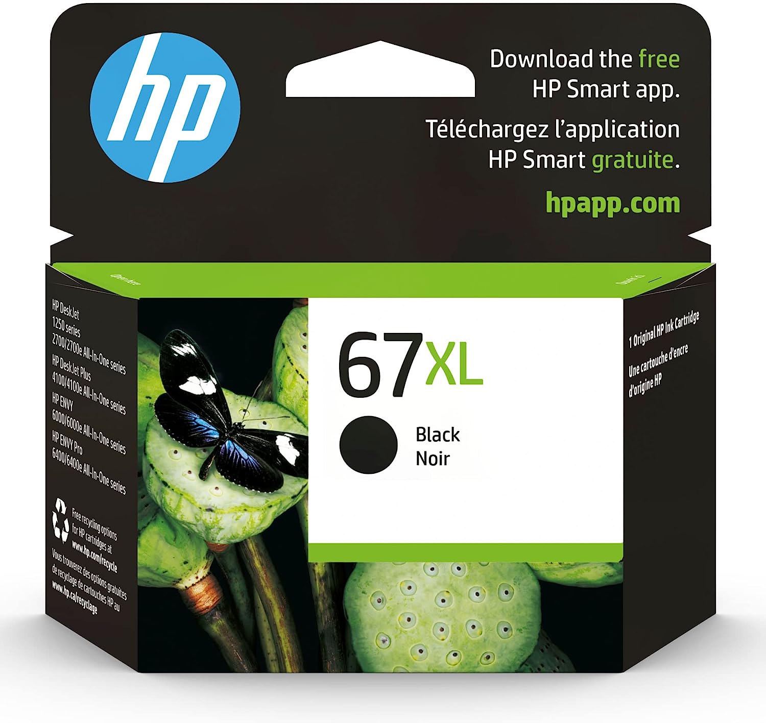 HP 67XL Black High-yield Ink Cartridge | Works with HP [...]