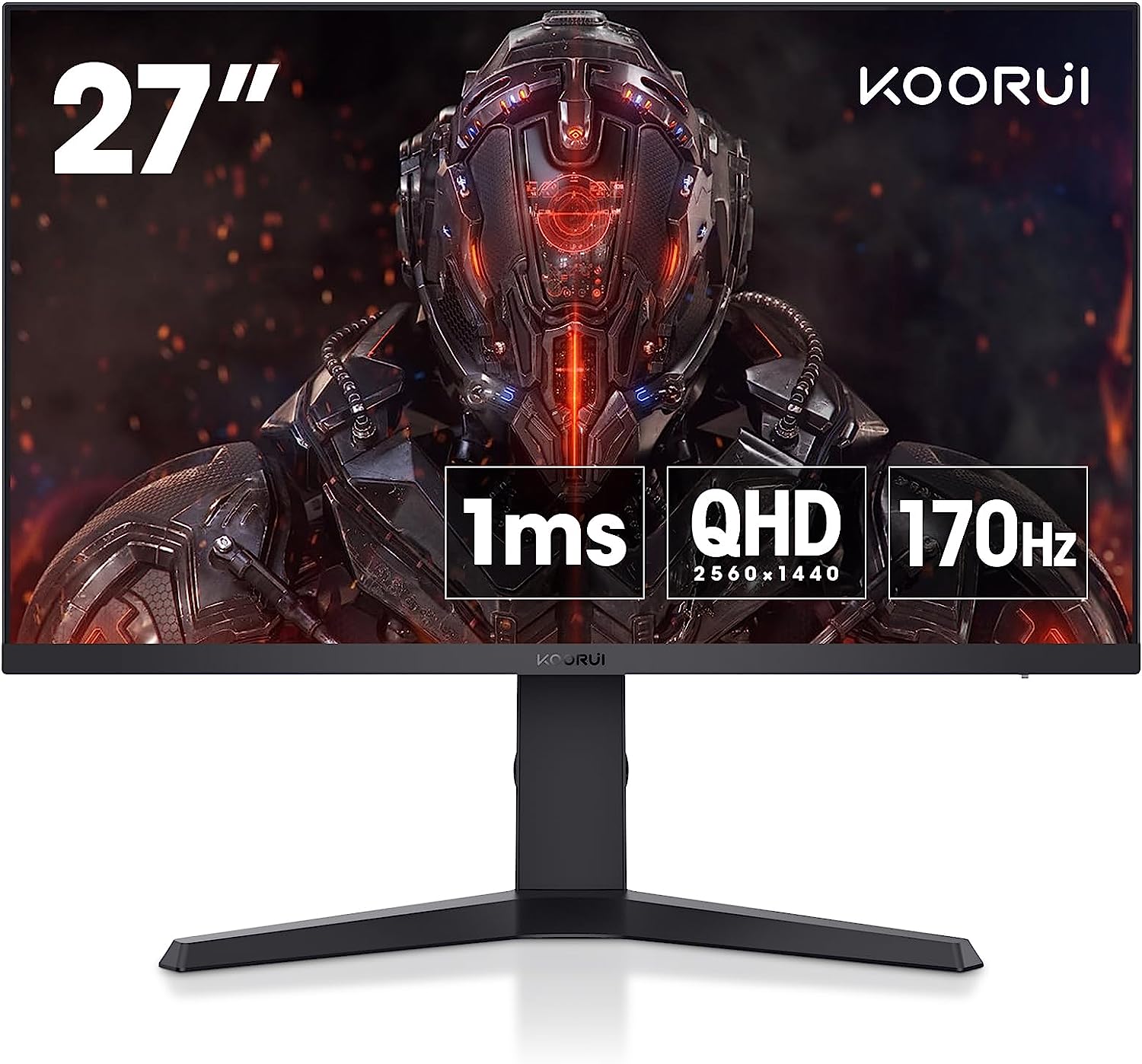 KOORUI 27 Inch Gaming Monitor, QHD(2560 * 1440) [...]