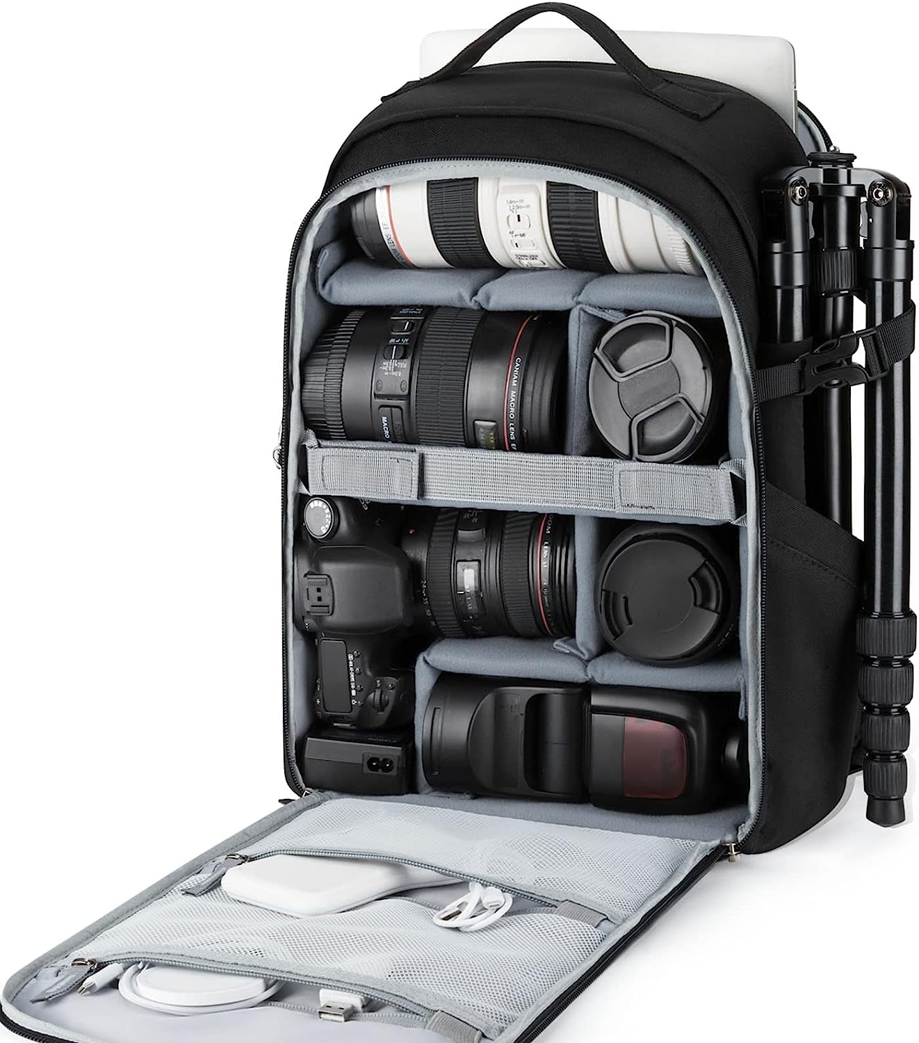 BAGSMART Camera Backpack, DSLR SLR Camera Bag Backpack [...]