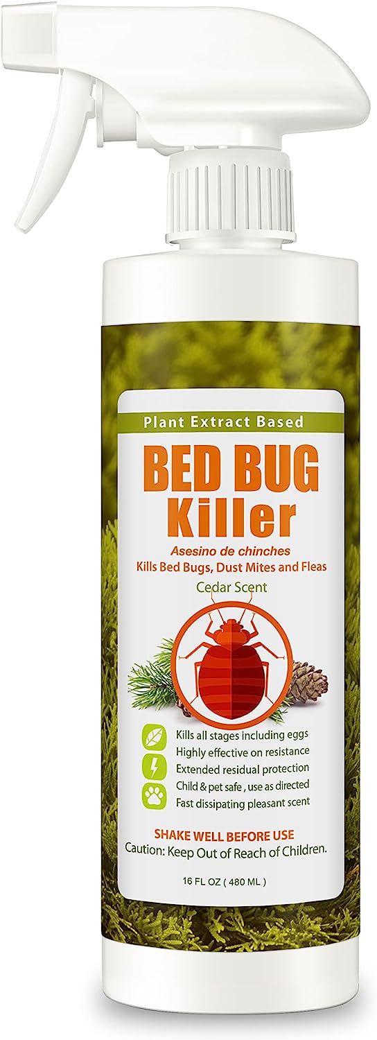 EcoRaider Bed Bug Killer Spray 16 Oz, Green + Non- [...]